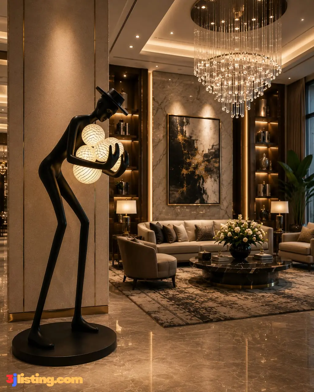 Flame design light