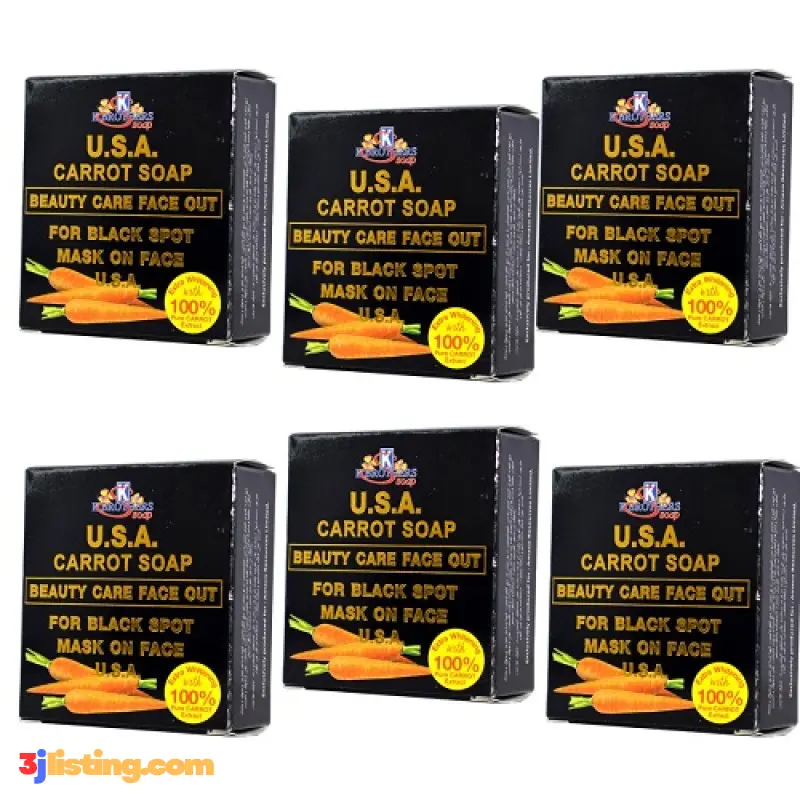 K Brothers Carrot Soap (Pack of 6)