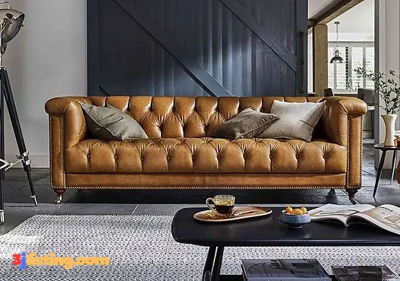 3-Seater Chesterfield Sofa