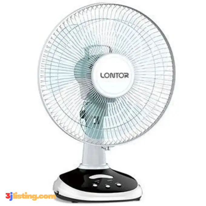 Lontor 12-inch Rechargeable Table Fan