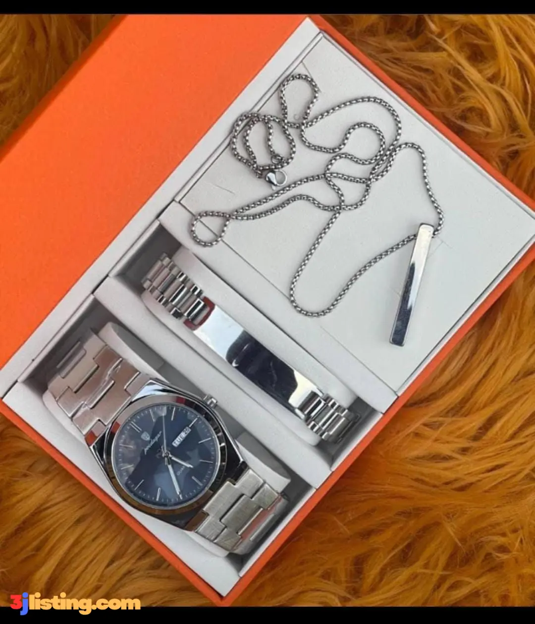 Wrist watch and necklace