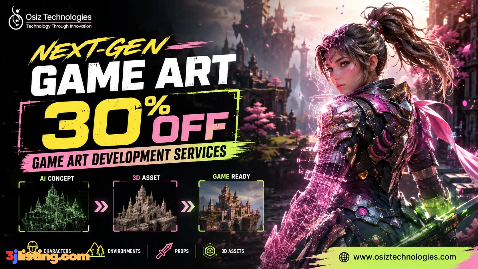 Get 30% Off Next-Gen Game Art Development Services