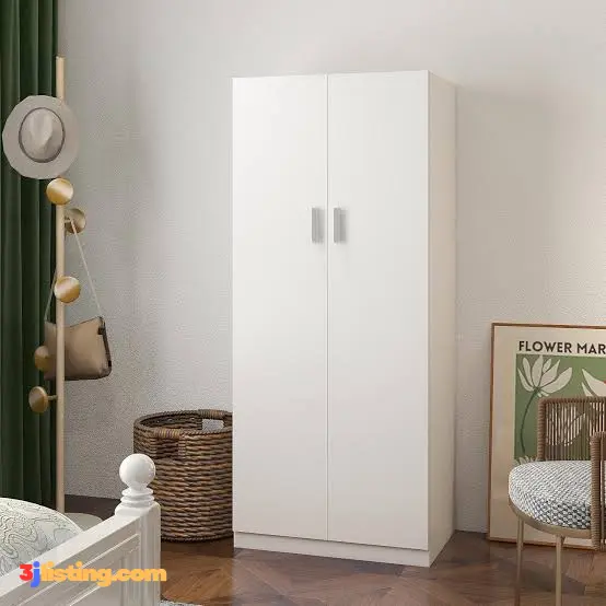 2-Door Wooden Wardrobe