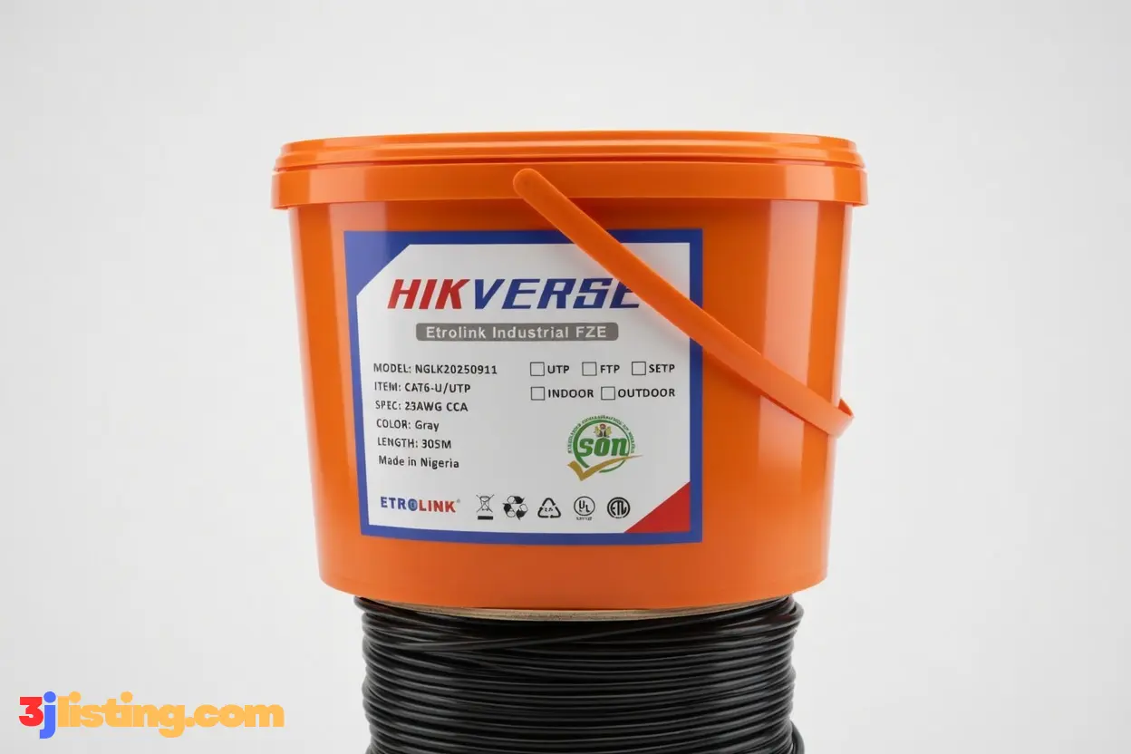 NW-CAT6 UTP-CCA Grey 305M Bucket HIKEVERSE