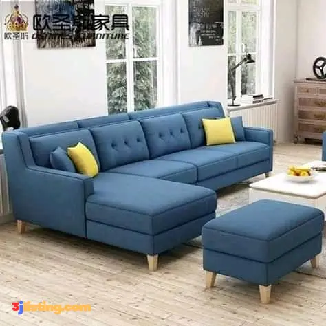 L-Shaped Sectional Sofa Set